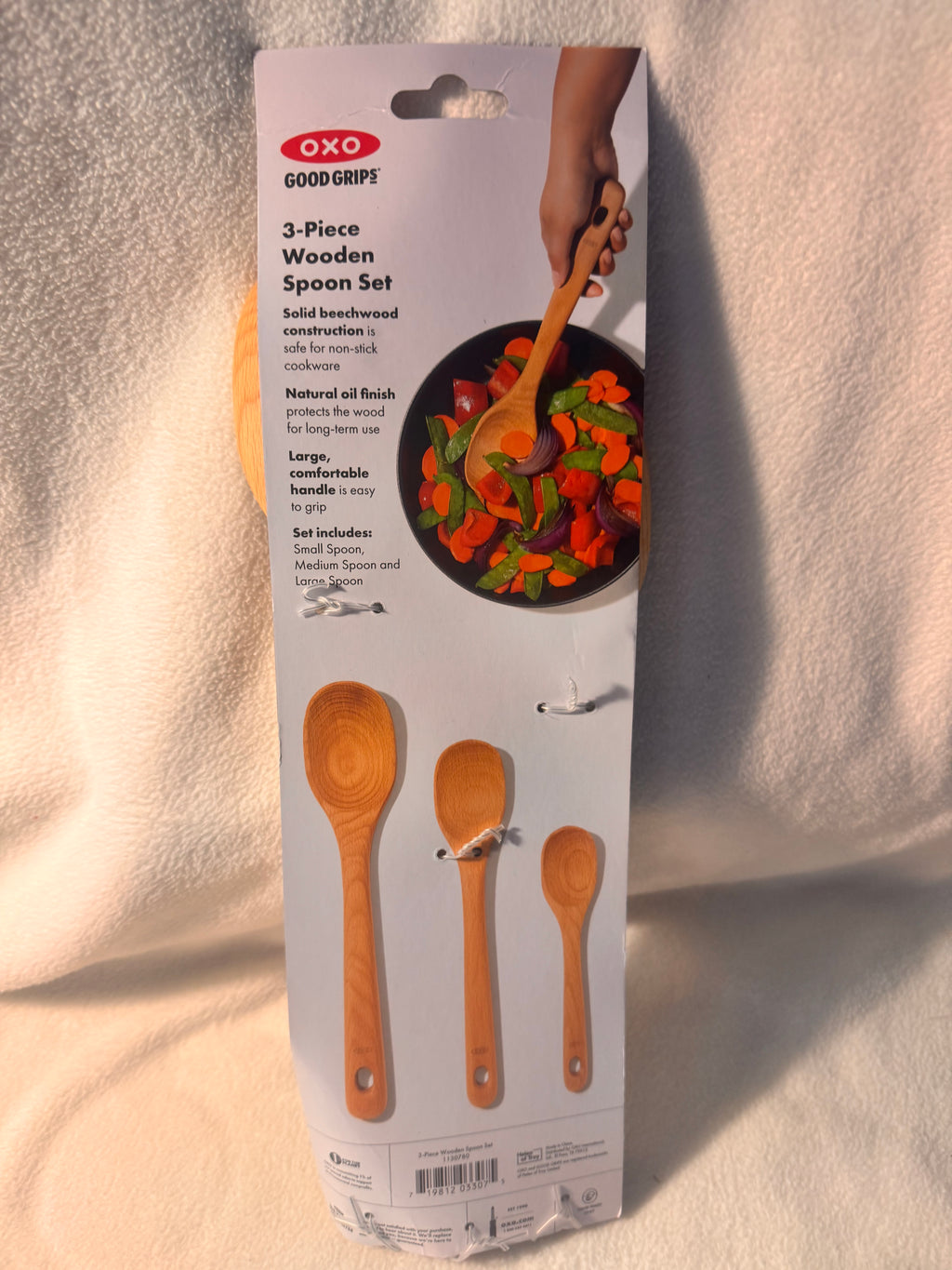 3 PC Wooden Cooking spoons