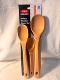 3 PC Wooden Cooking spoons